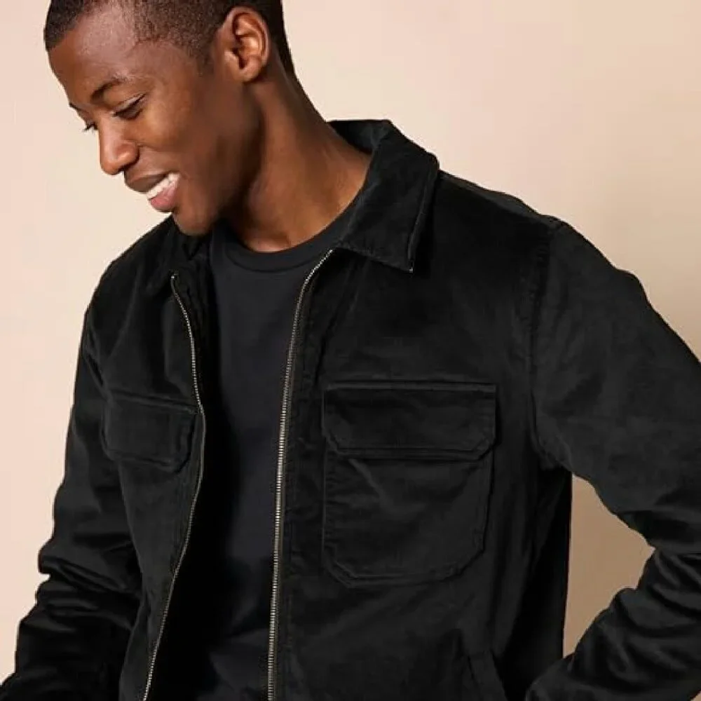 Men's Corduroy Work Jacket Regular Fit Lightweight Insulated